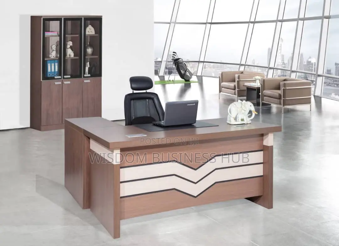 Office Table for Office Use With Side Table