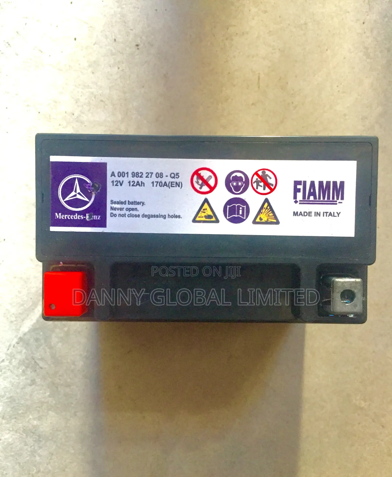 Original Made in Italy  Benz Battery 12amps