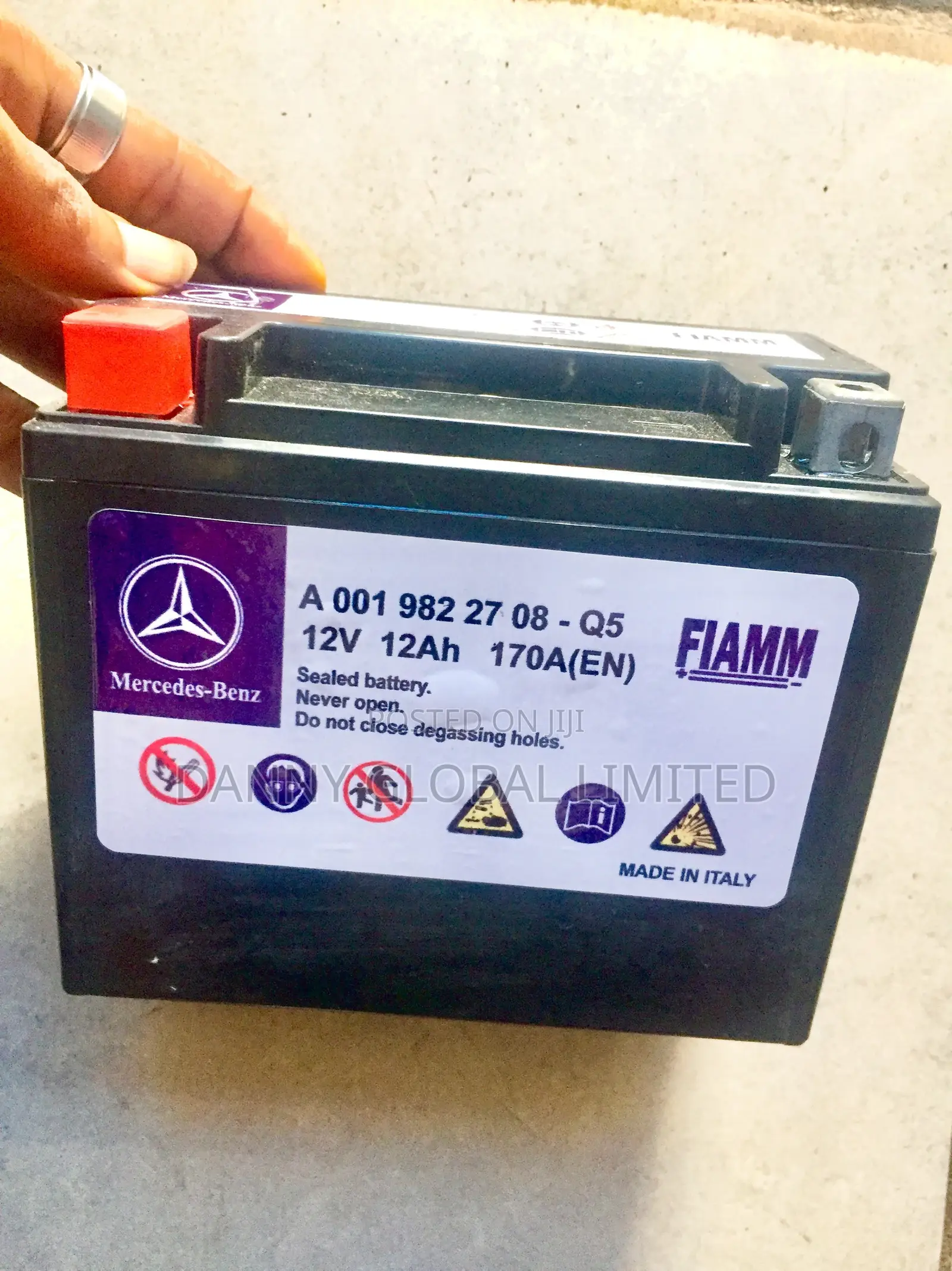 Original Made in Italy  Benz Battery 12amps