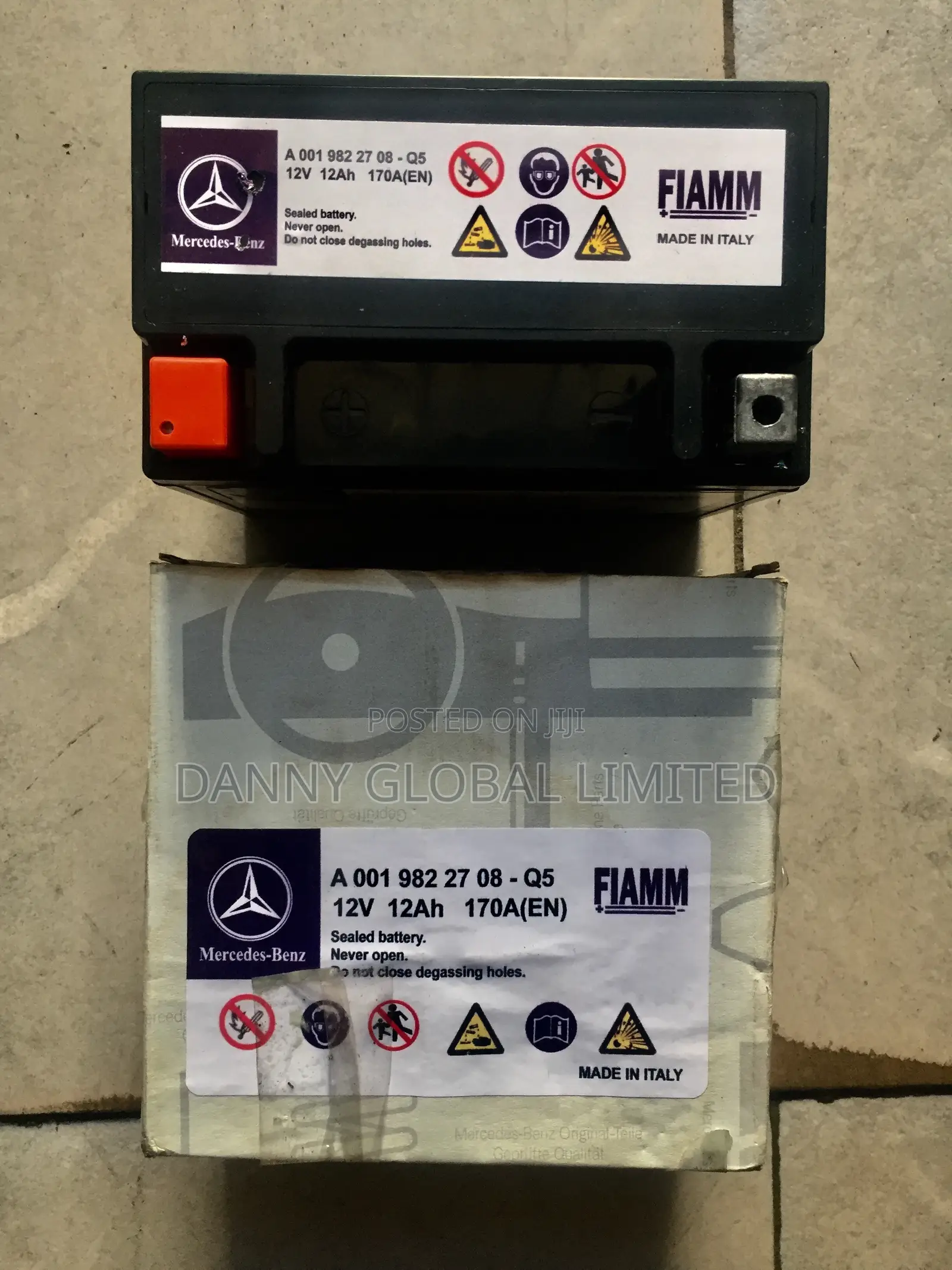 Original Made in Italy  Benz Battery 12amps