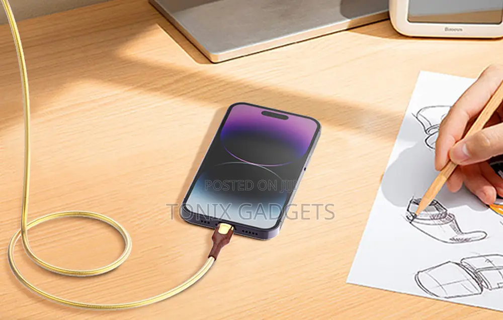 30W Fast PVC Braided 2M Type-C Charging Cable - LS682