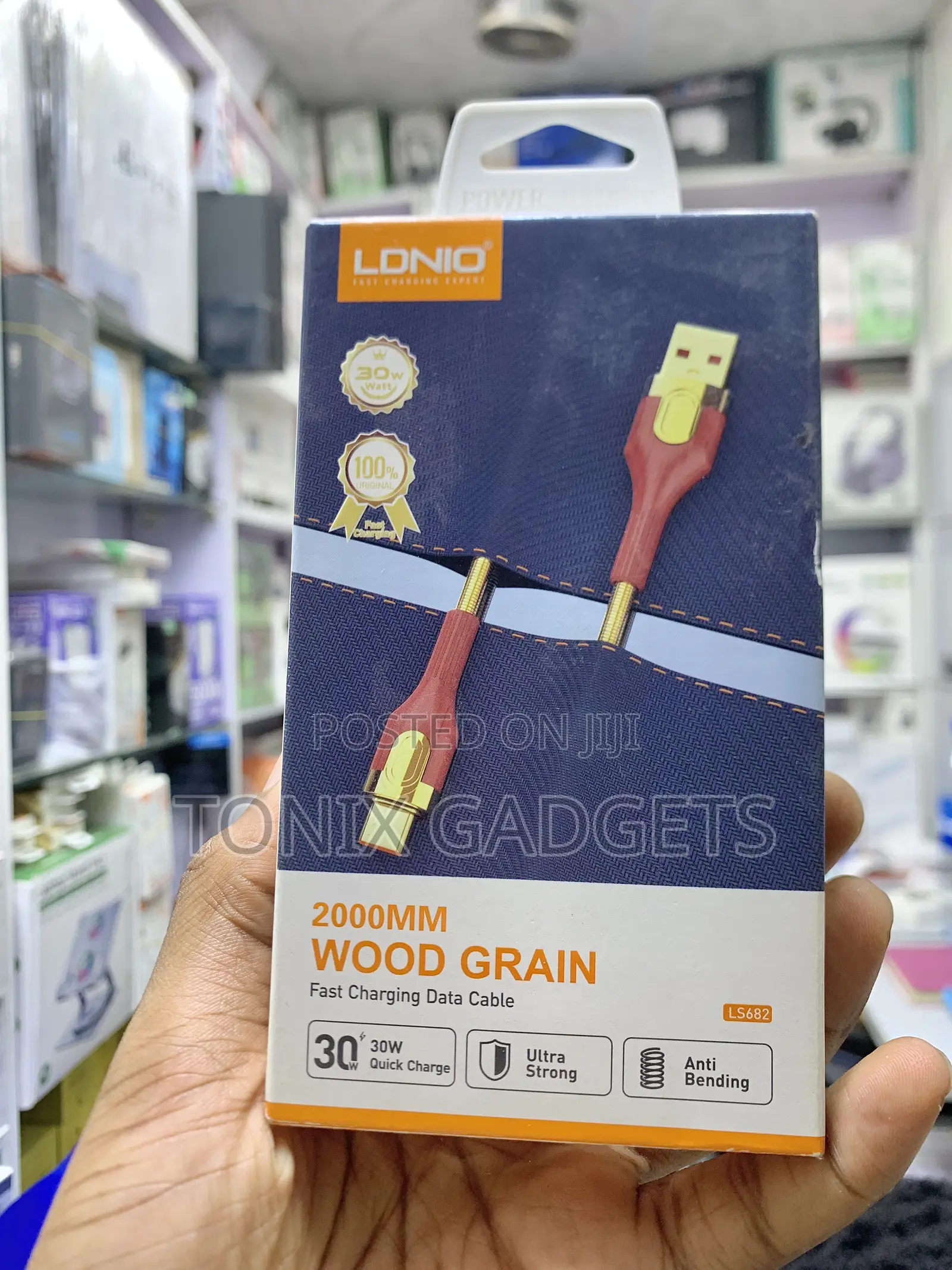 30W Fast PVC Braided 2M Type-C Charging Cable - LS682