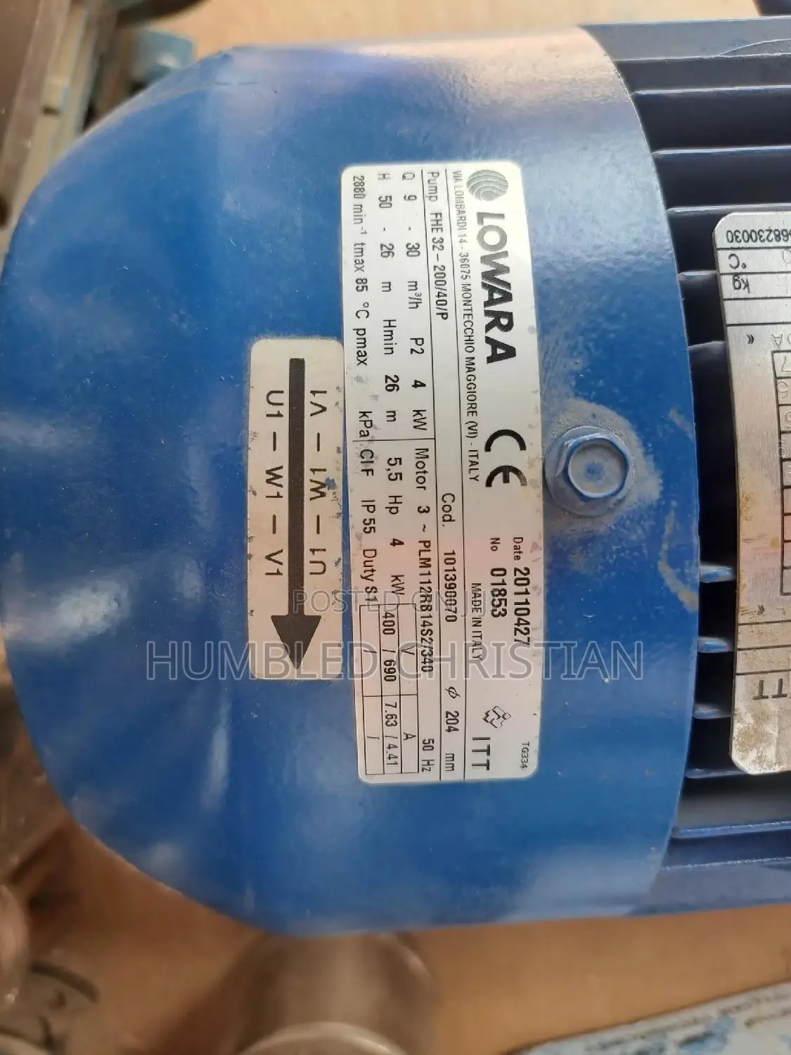 Lowara Surface Pump 5.5hp