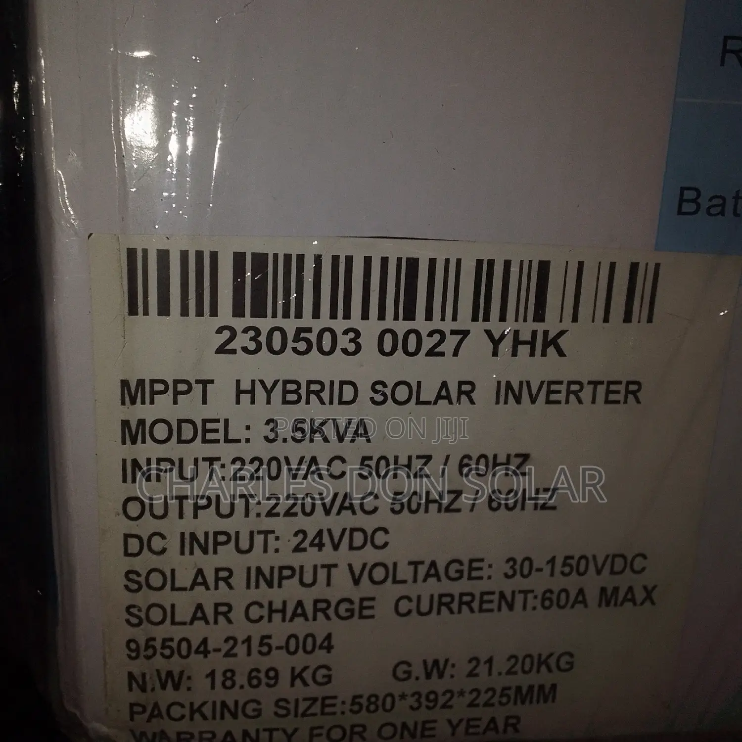 Yohako Inverter Hybrid 3.5kva 24v