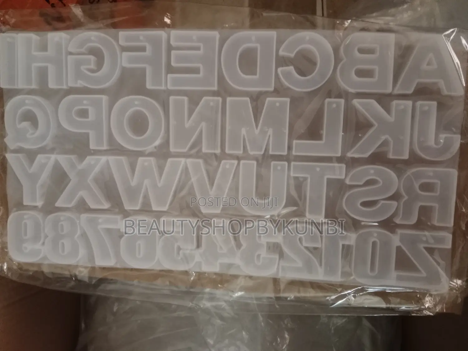 Perforated Letter Mold Alphabet Resin Epoxy Silicone Mold