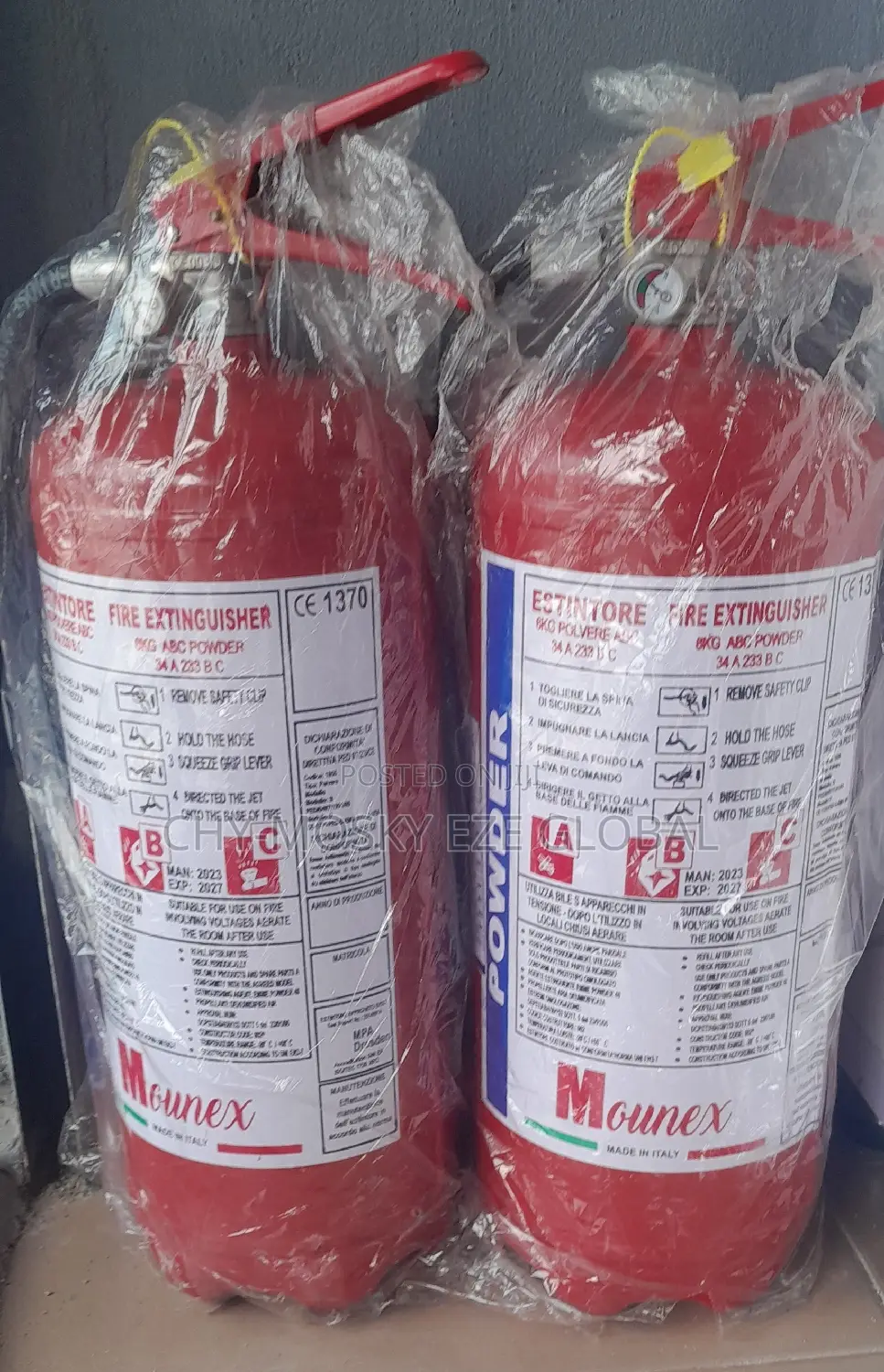 Fire Extinguisher 6kg ( All Sizes Available)
