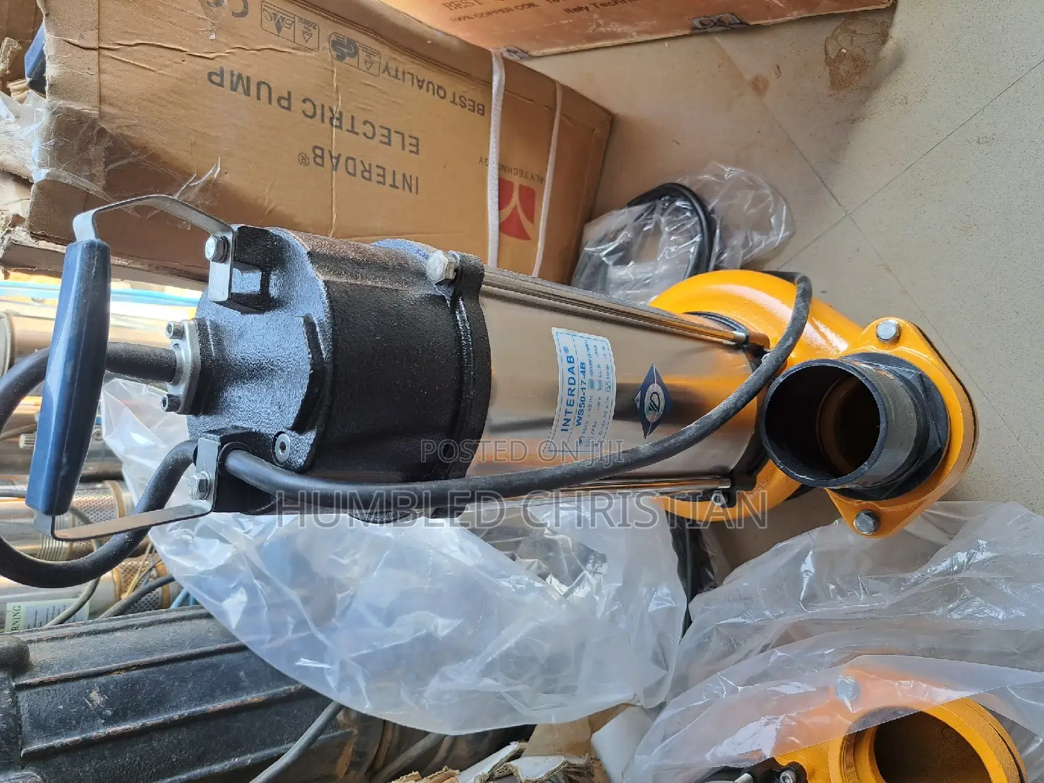 5.5hp Interdab Sewage Pump With 3phase
