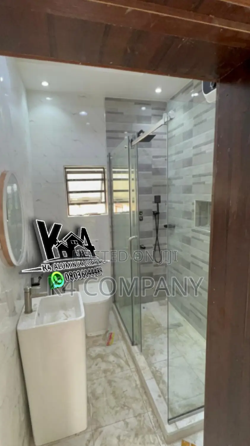 Toilet Shower Glass