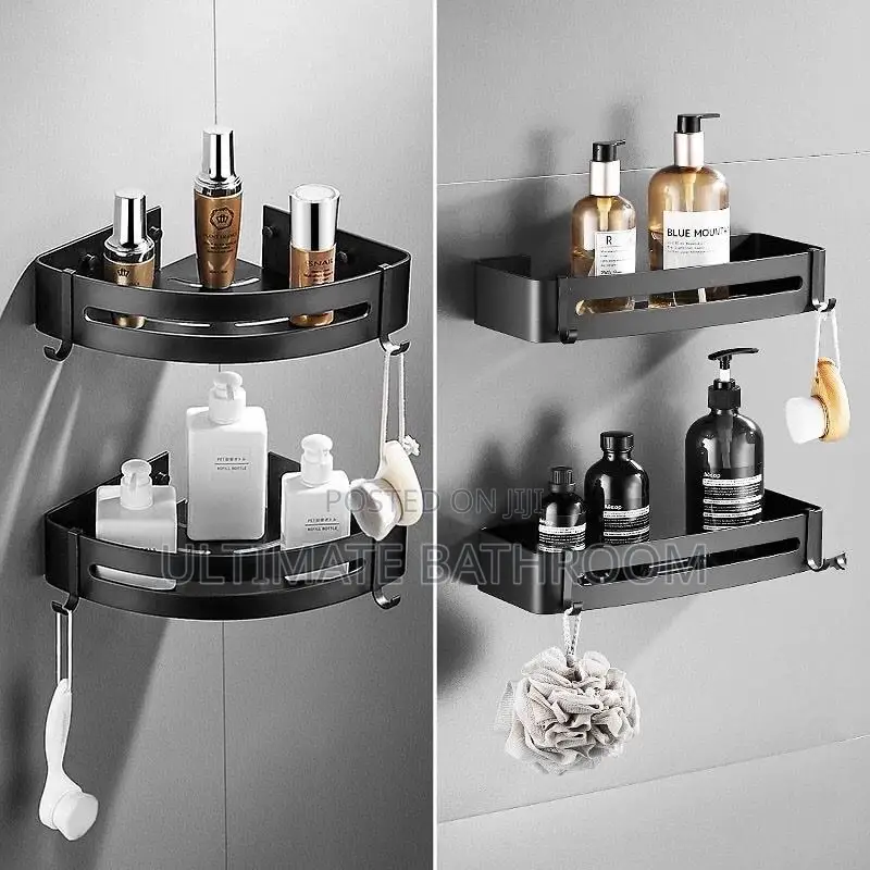 Straight/Corner Storage Bathroom Shelf
