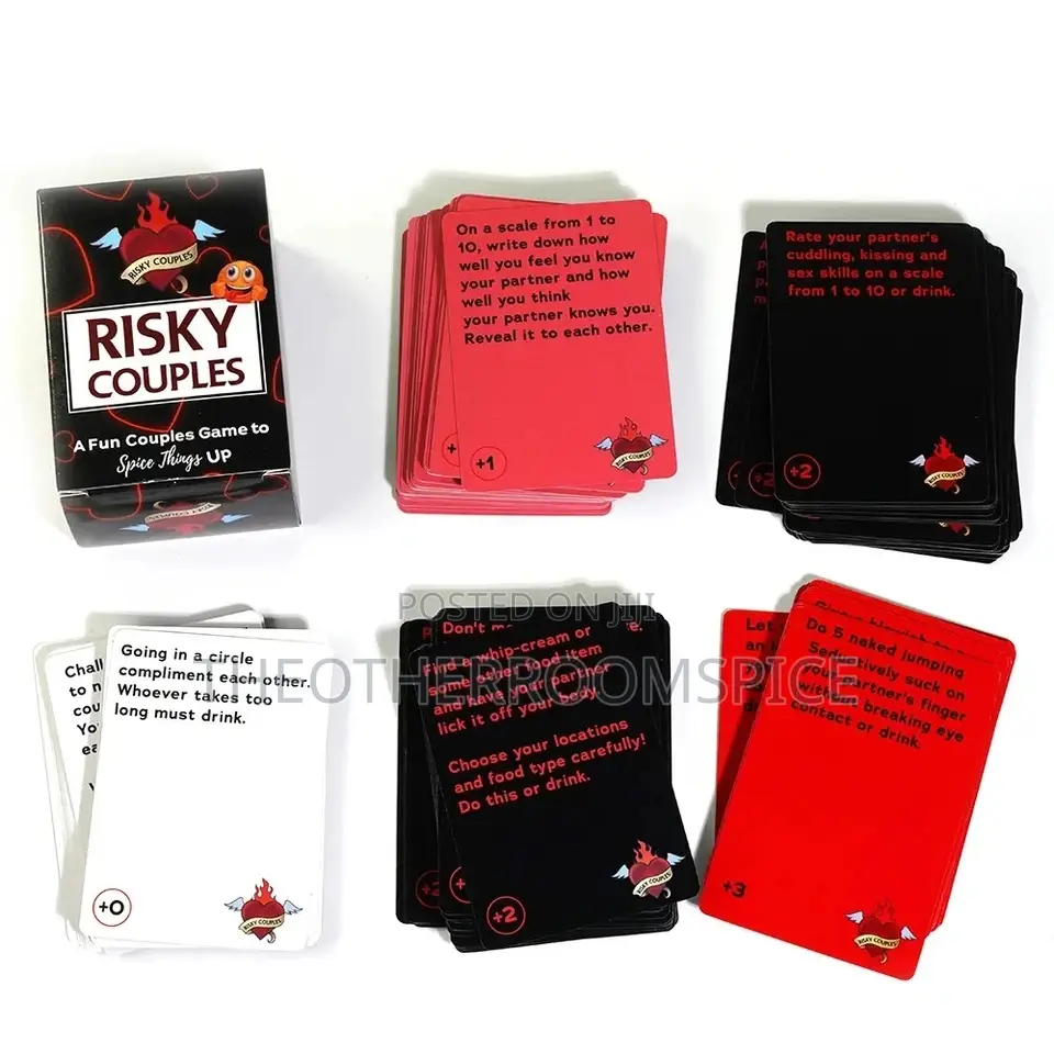 Risky Couples Adult Dare Drinking Conversation Card Game