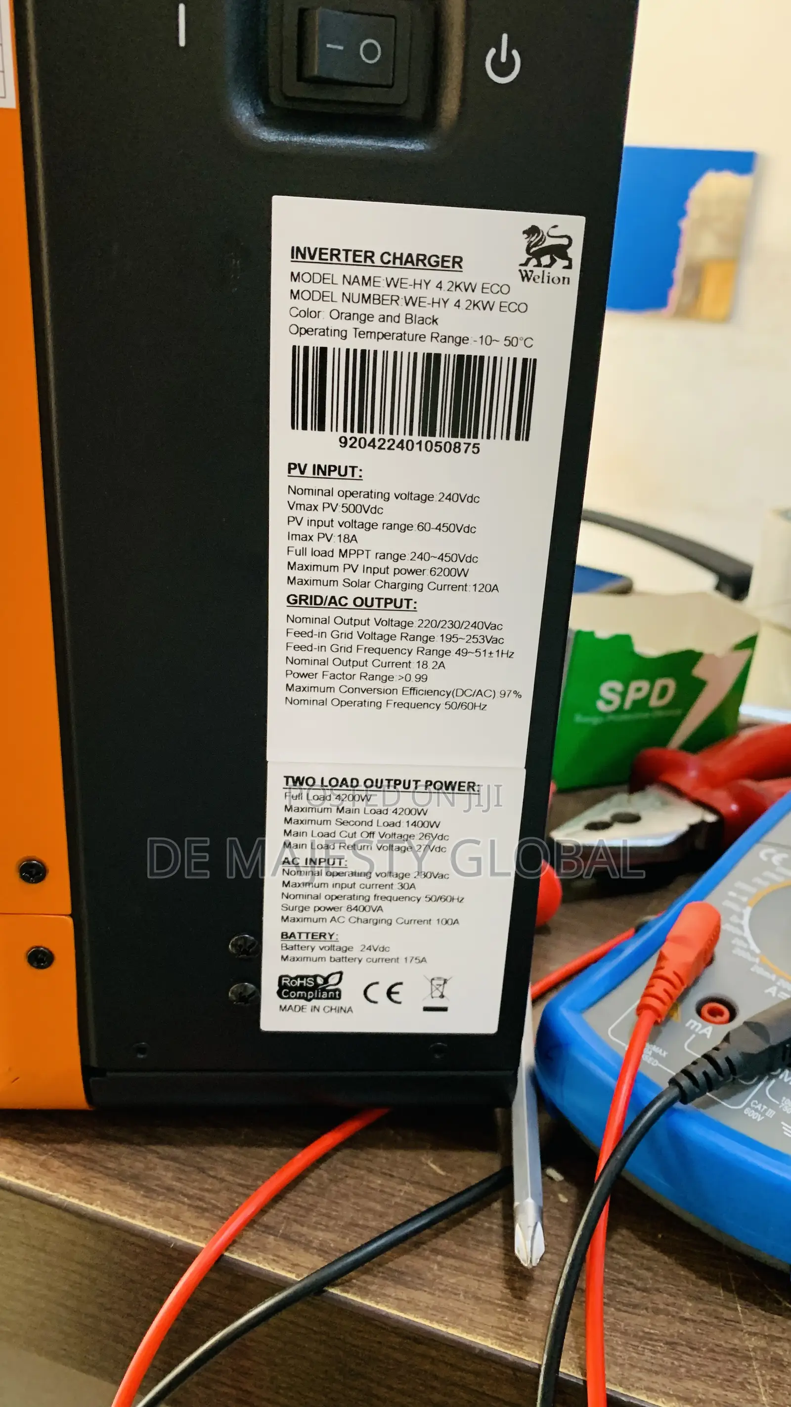 4.2kw 24V Welion Transformer Less Inverter With Warranty
