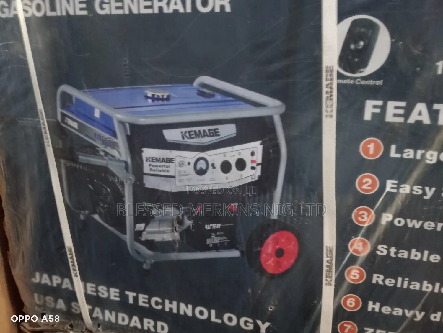 Kemage Petrol Generator 6.5kva