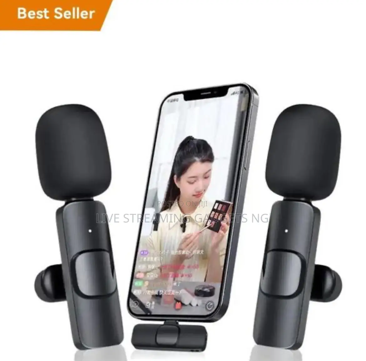 K-9 Dual Wireless Microphone for iPhone Type C + Ios Otg