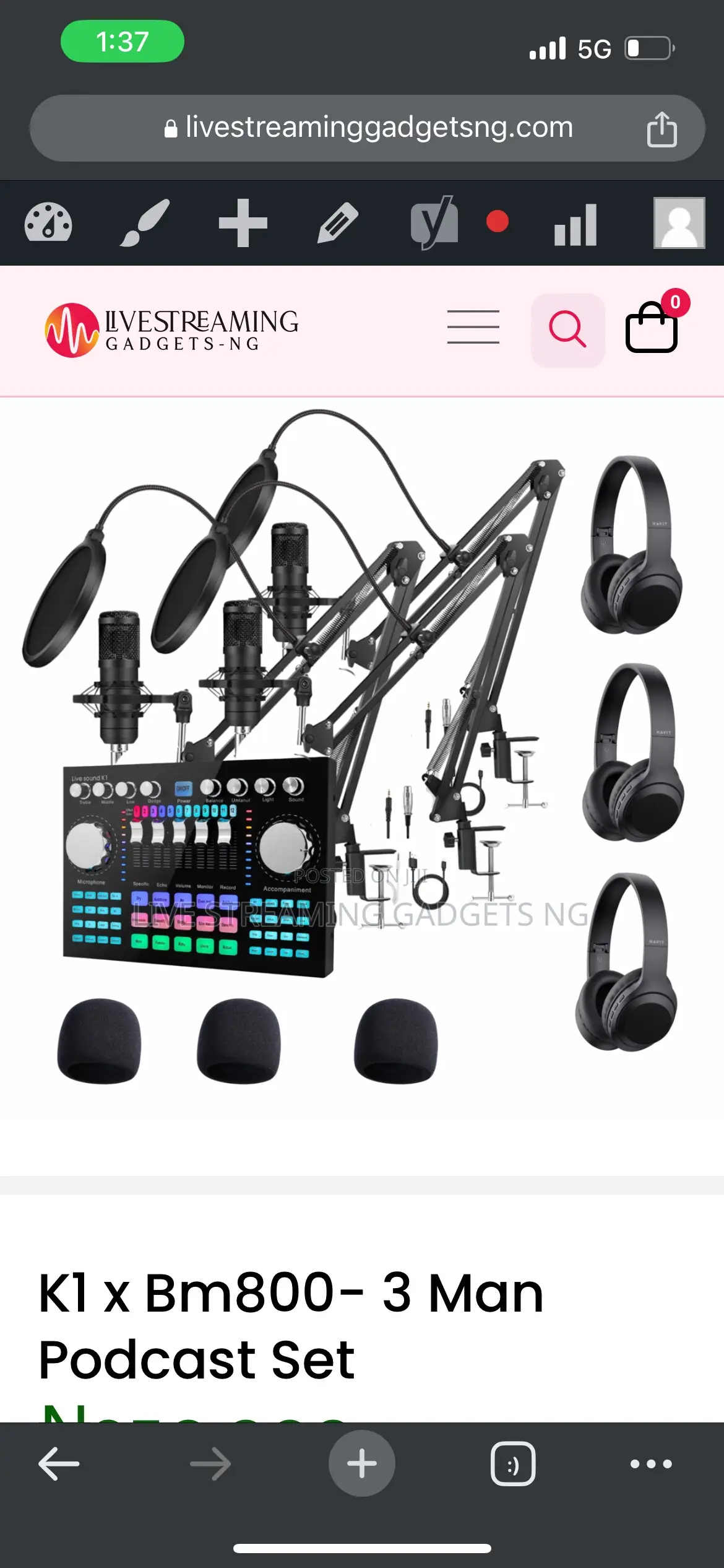 X Bm800- 3 Man Complete Podcast Set