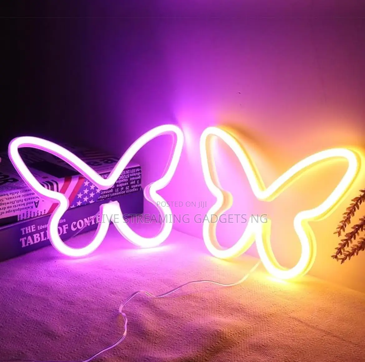 Butterfly Usb Neon Sign LED Light Wall Decor