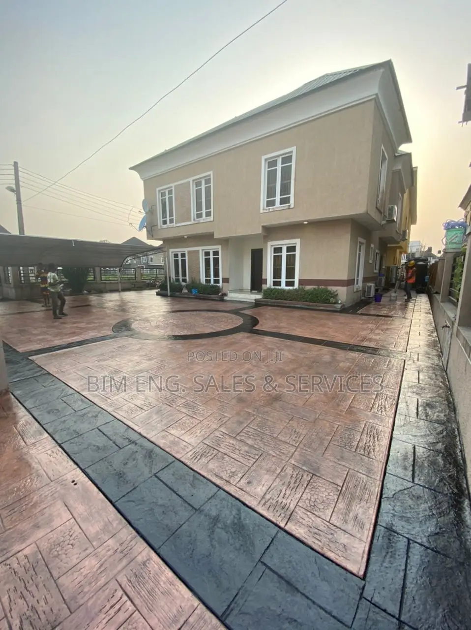 Acid Stain, Stamp Concrete Floor, Acrylic Sealant