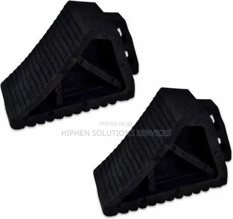 Black Rubber Wheel Chock