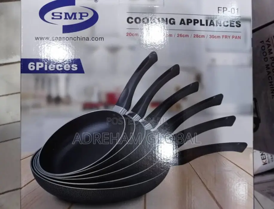 6pcs SMP Nonstick Frypan 20cm/ 22cm/24cm/26cm/28cm/30cm 