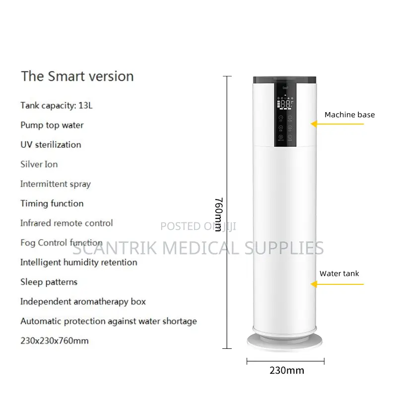 12l Floor Standing Mobile Remote Large Smart Ultrasonic