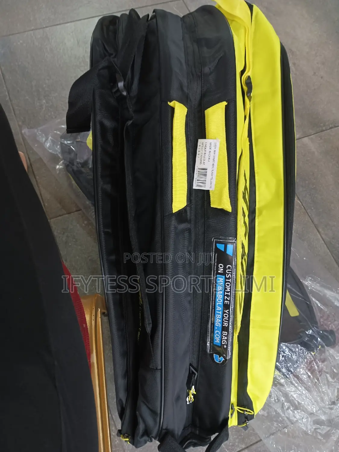 High Quality Dunlop Tennis Racket Bags 3 Zippers.