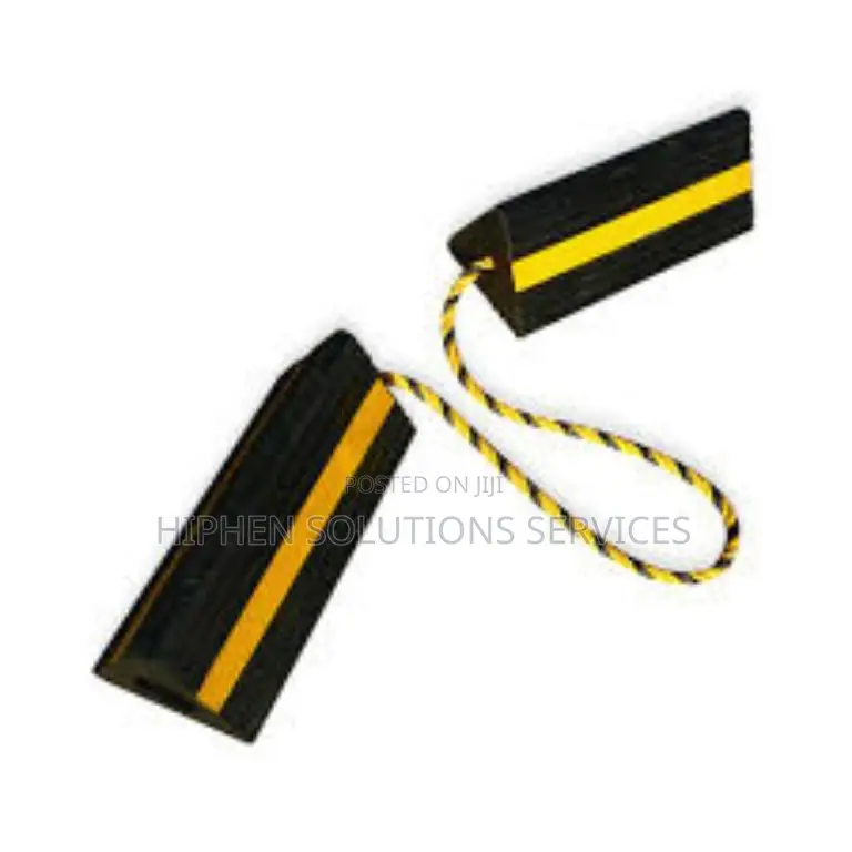 Aircraft Rubber Wheel Chock Tire Wedge Blocks Rope