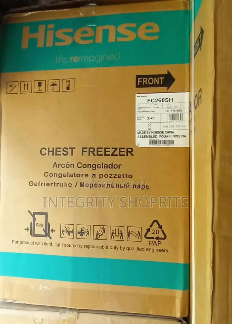 Hisense Chest Freeze - Silver With 1 Year Warranty