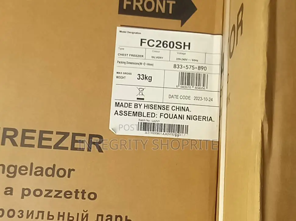 Hisense Chest Freeze - Silver With 1 Year Warranty
