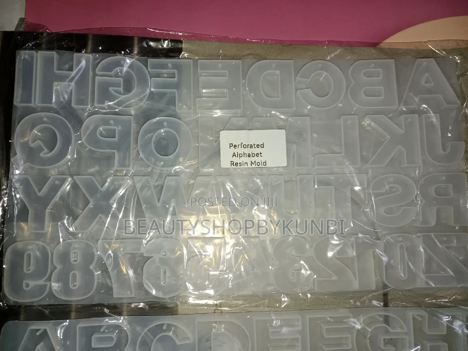 Perforated Letter Mold Alphabet Resin Epoxy Silicone Mold