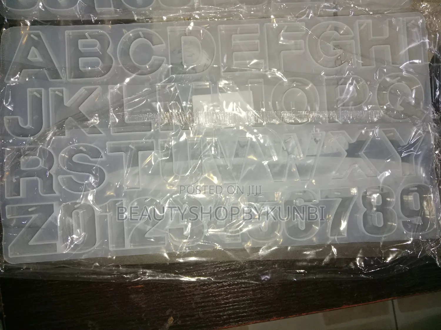 Perforated Letter Mold Alphabet Resin Epoxy Silicone Mold