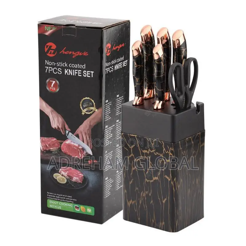 Non Stick Coated 7pcs Knife Set