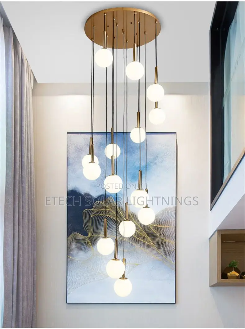 Morden Lighting Chandelie Living Room Duplex Staircase Light