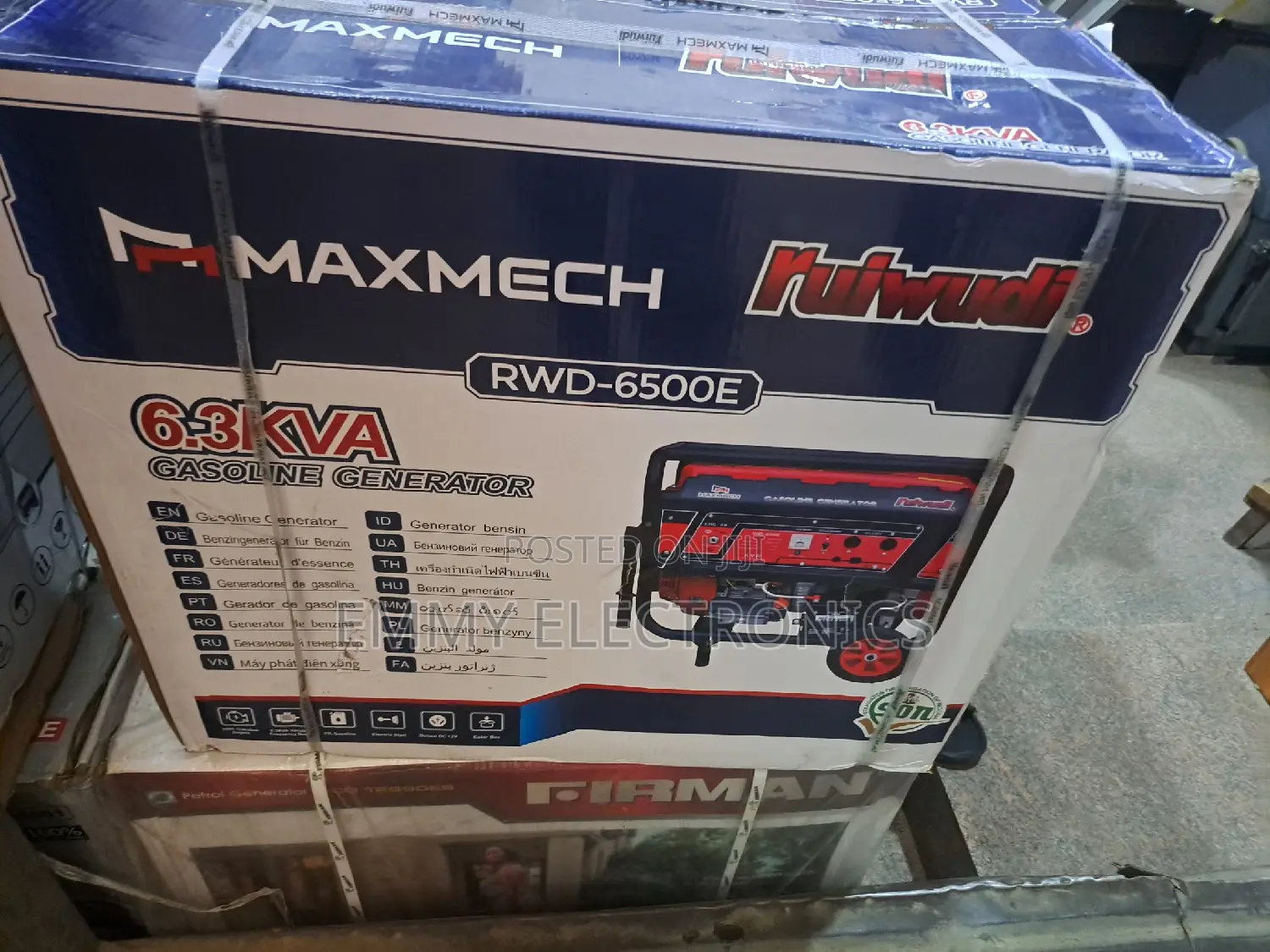 《》Maxmech Petrol Generator 6.3kva 100% Copper Coil