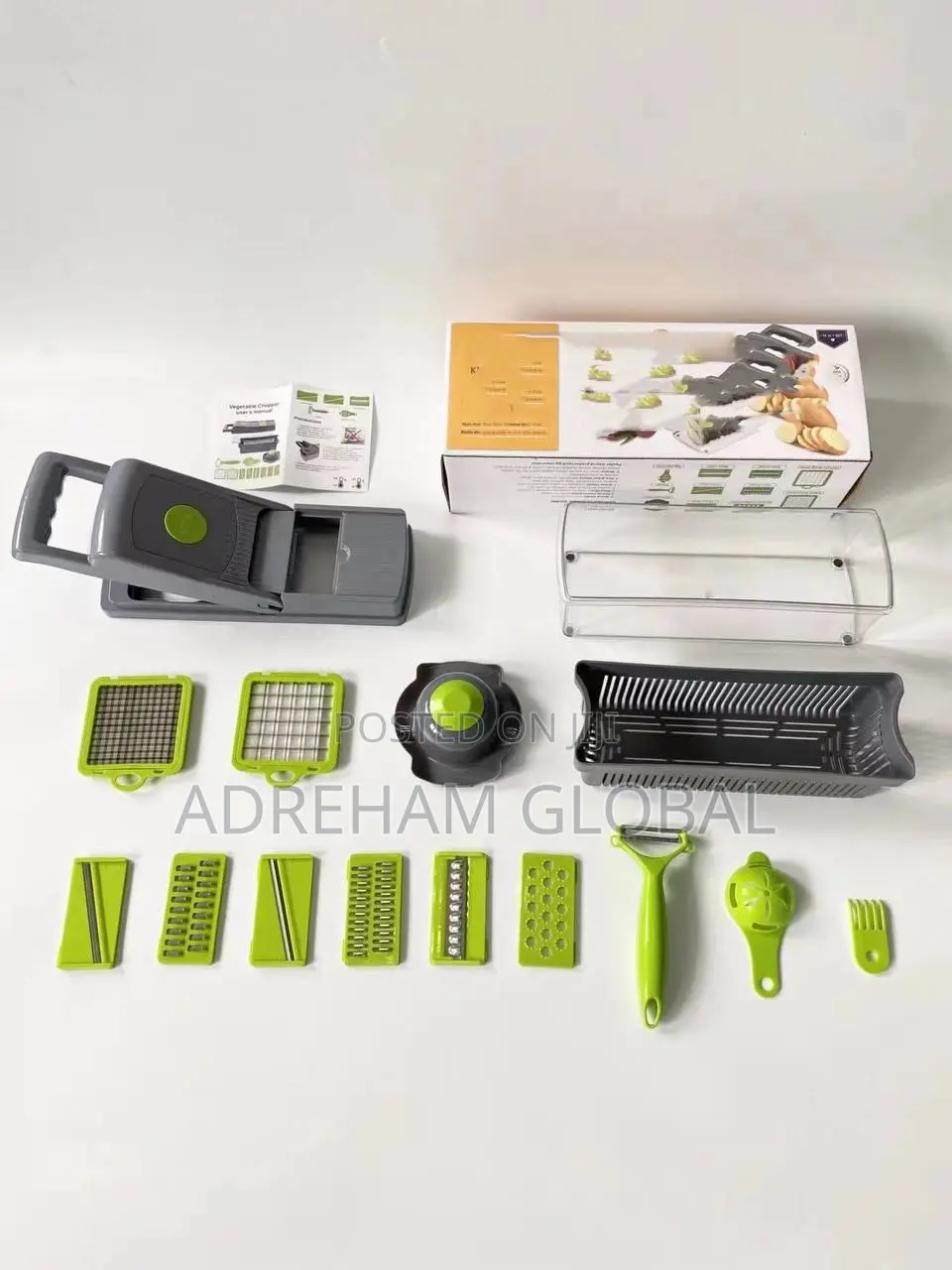 14in 1 Vegetable Slicer/Cutter With Skin Peeler
1.2 Litres