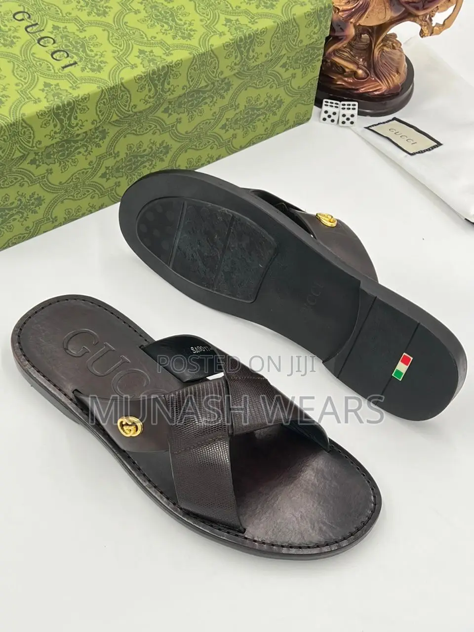 Italian Leather Slipers