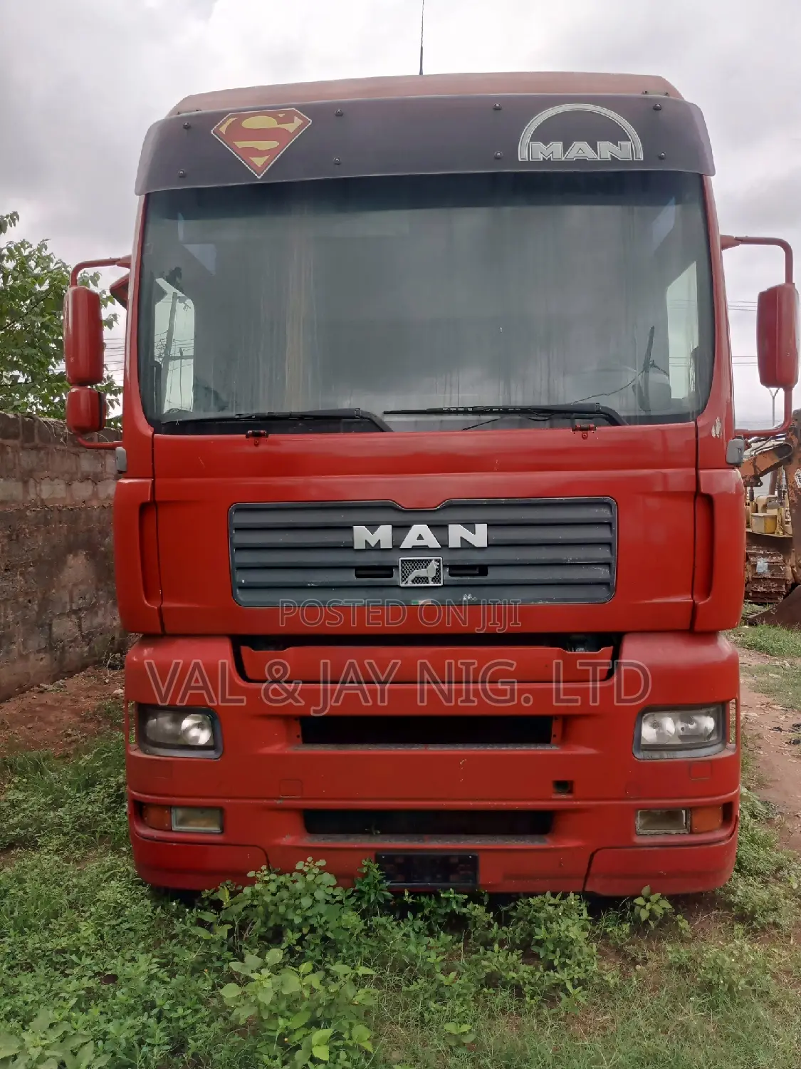 Man Diesel Truck 8 Tyres 2001 Model Red