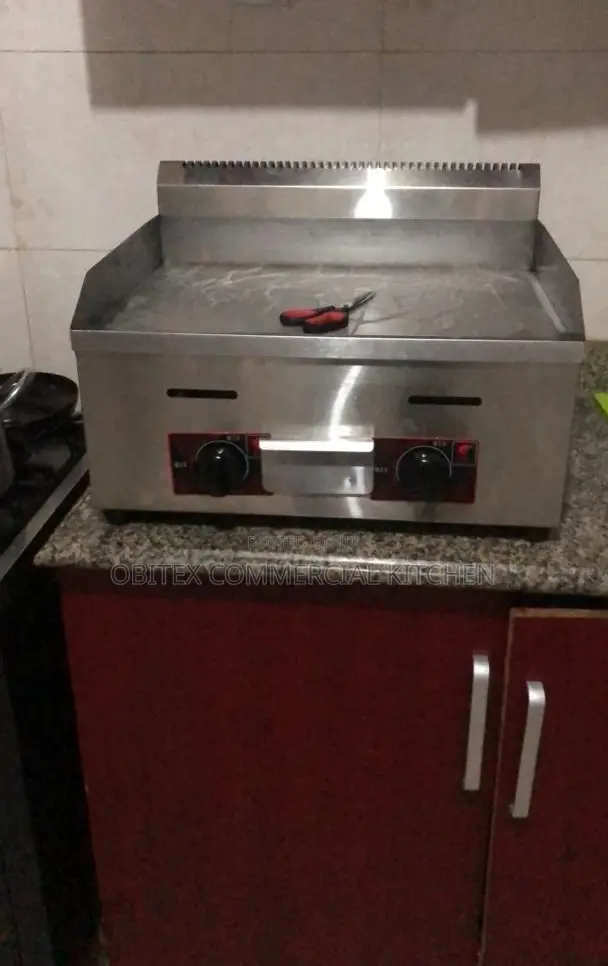 Quality Industrial Stainless Gas Griddle Machine Is Available for Sale