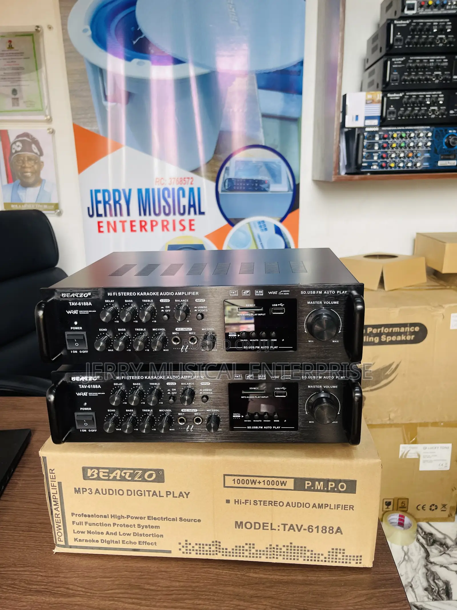 Powered Amplifier for Pop/Ceiling Speakers