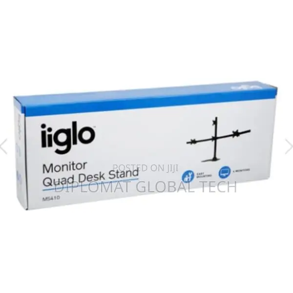 Iiglo Flat Panel Desk Mount - 27" - Black