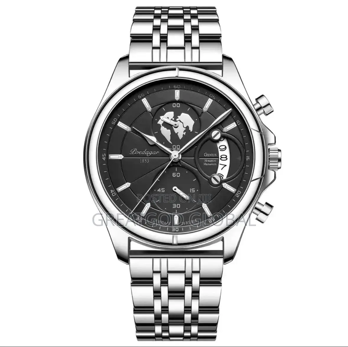 *POEDAGAR Top Luxury Brand Casual Men Watch Chronograph.