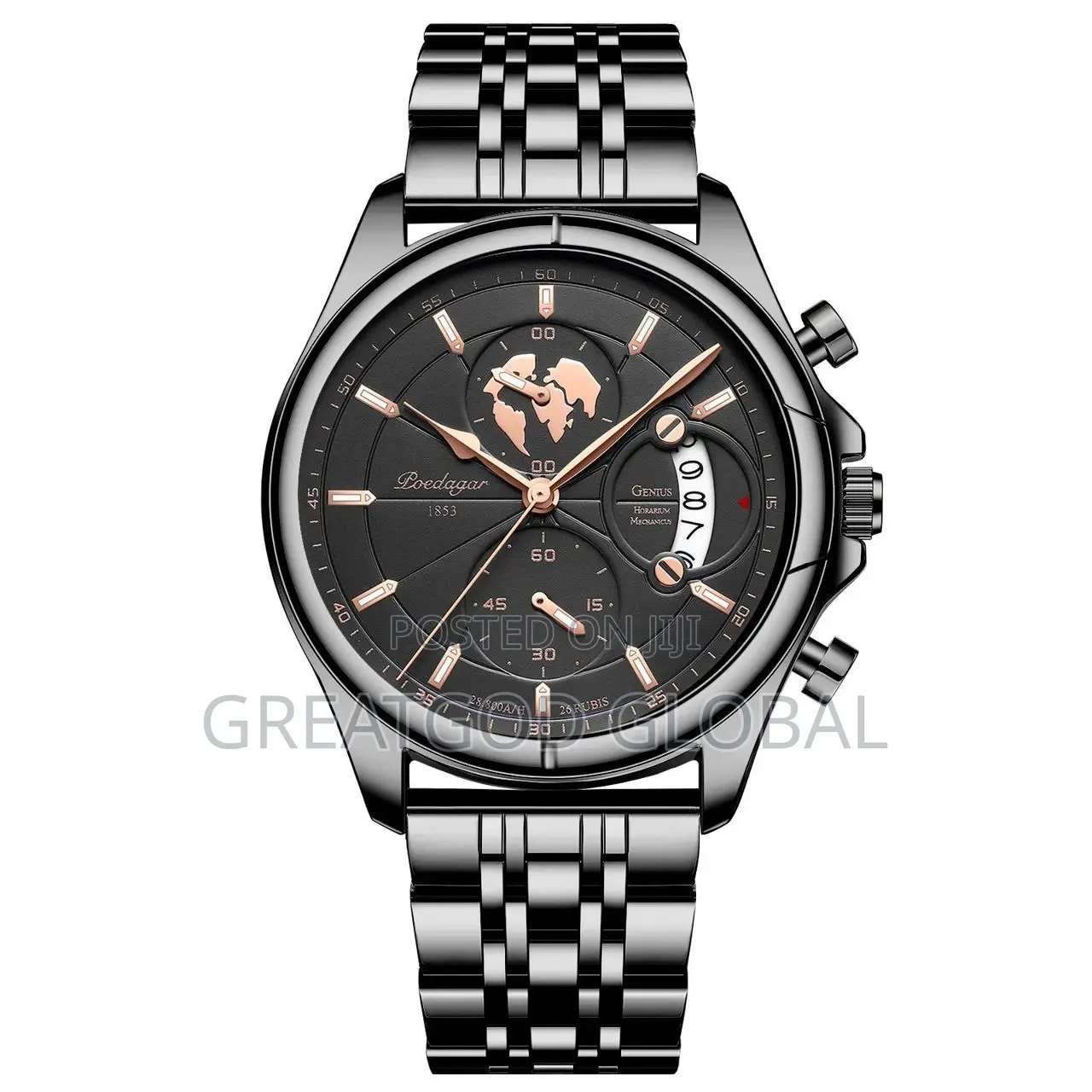 *POEDAGAR Top Luxury Brand Casual Men Watch Chronograph.