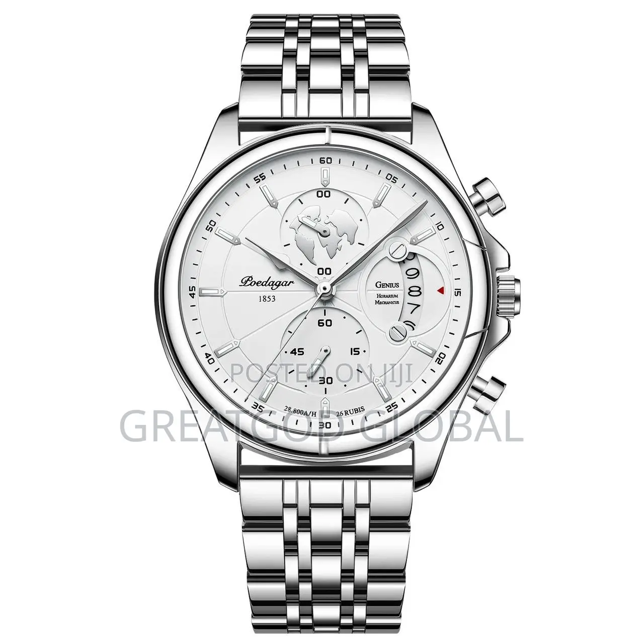 *POEDAGAR Top Luxury Brand Casual Men Watch Chronograph.