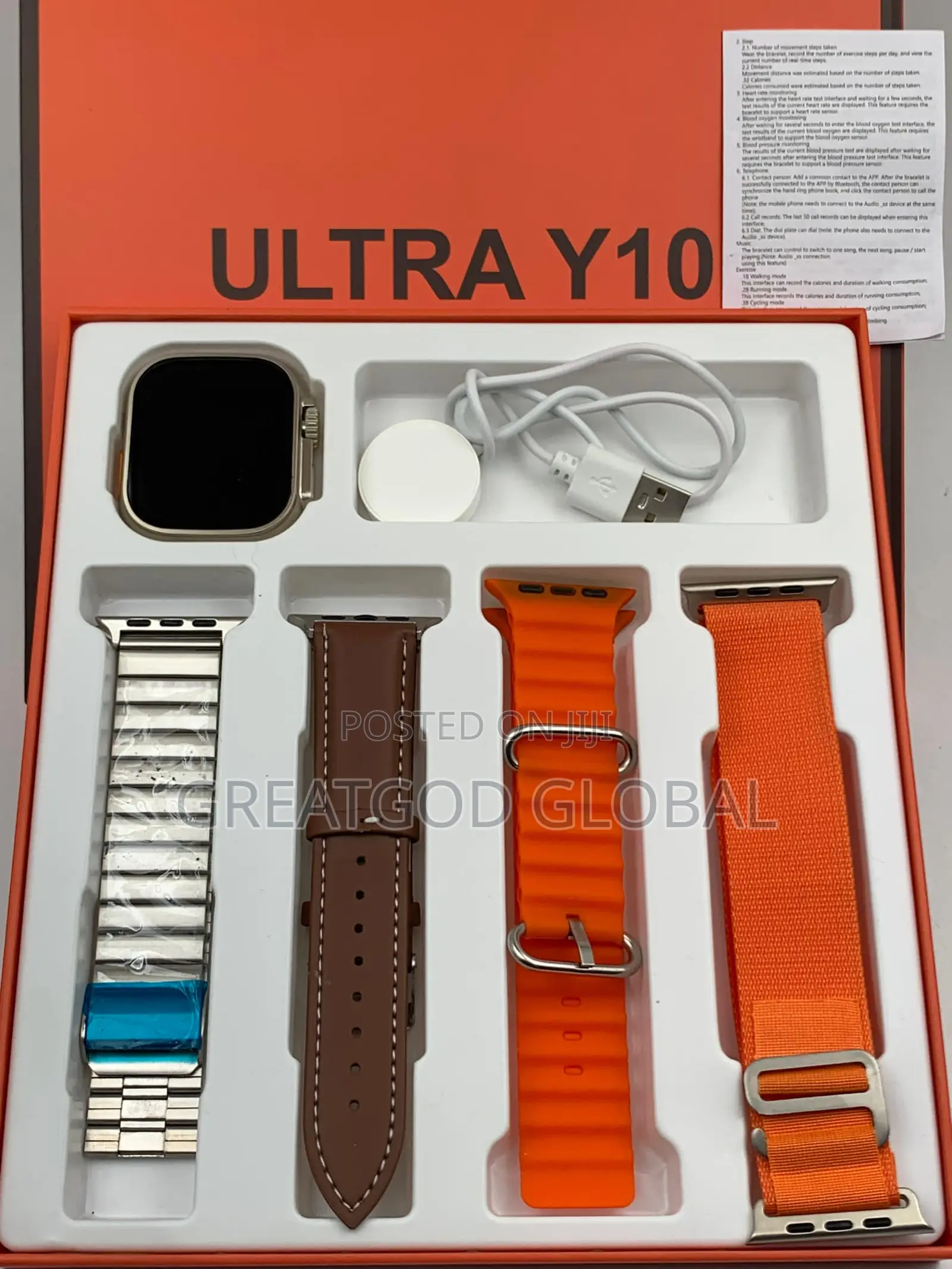 Ultra Y10 Smartwatch Active