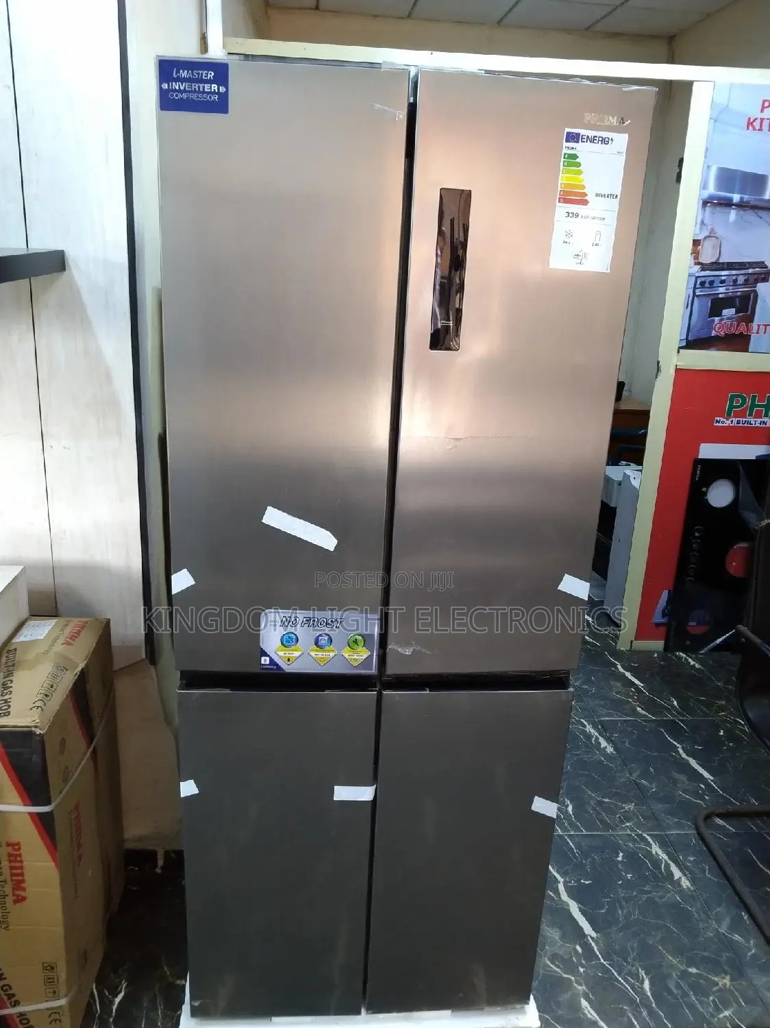 Original Phima Inverter Side by Side Refrigerator.