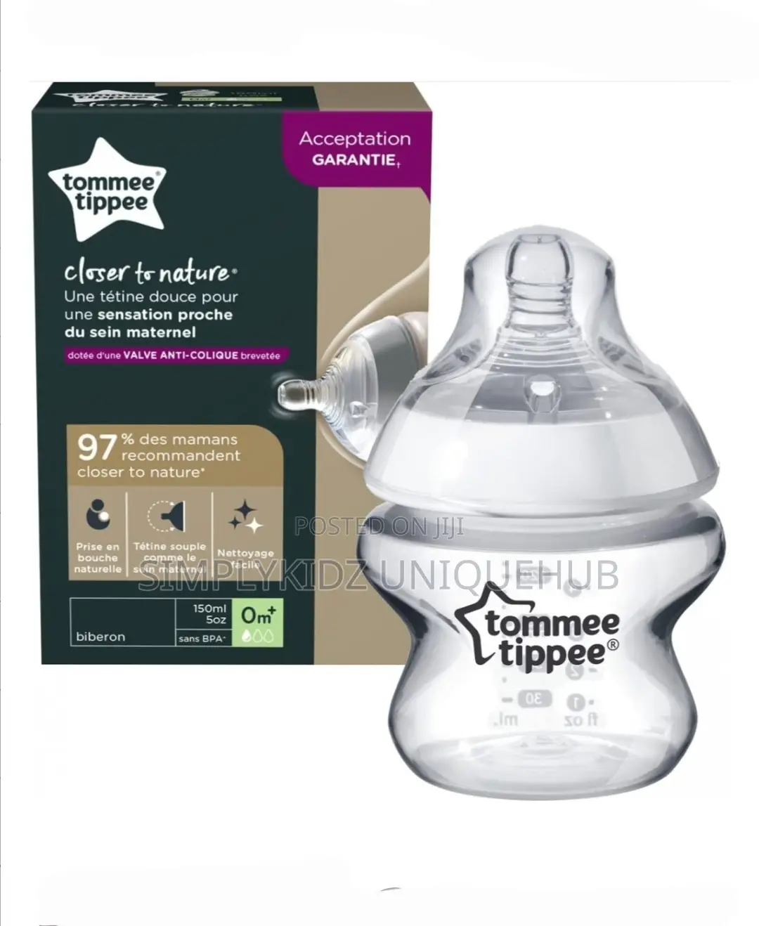 Tommee Tippee Closer To Nature Feeding Bottle 150ml/5oz
