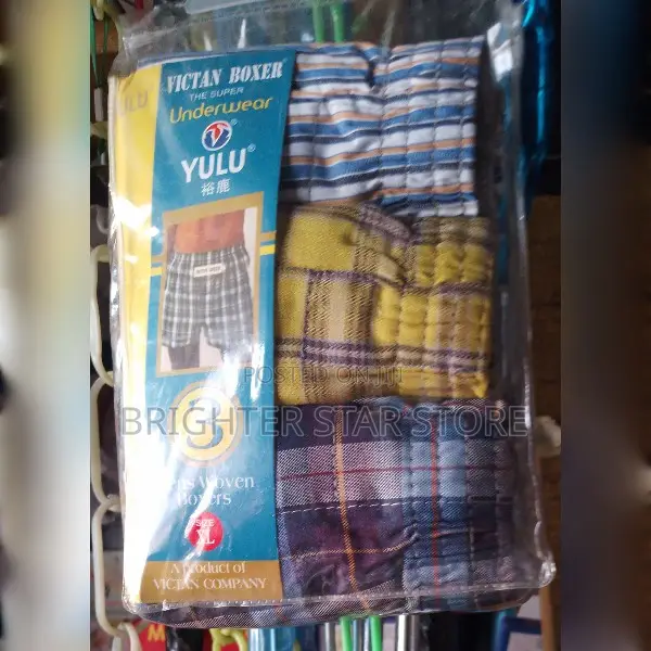 Yulu 3 in 1 Mens Cotton Boxers - Multicolour (SIZE XL)