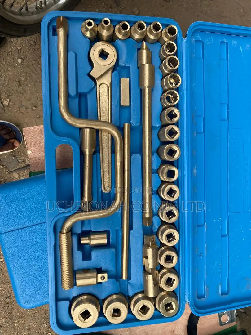 Socket Wrench Set Non Spark 1/2” Brass