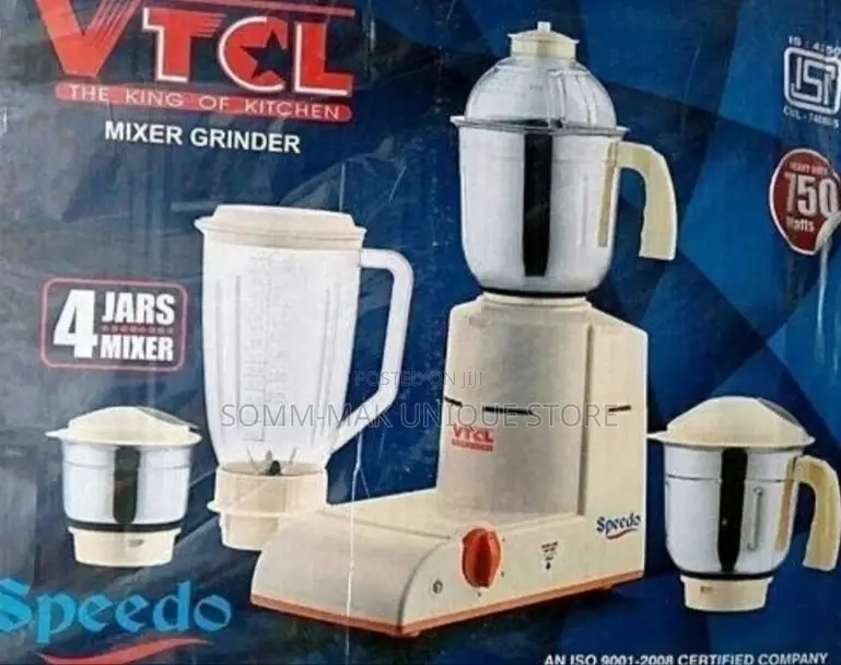 VTCL Heavy Duty Blender Mixer and Grinder Set - 1000watts