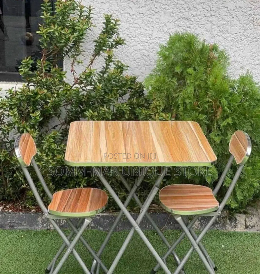 Foldable Table and 2 Chair - 60cm by 60cm