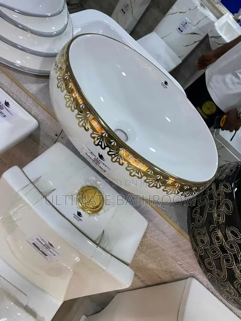 White Gold Flower Basin