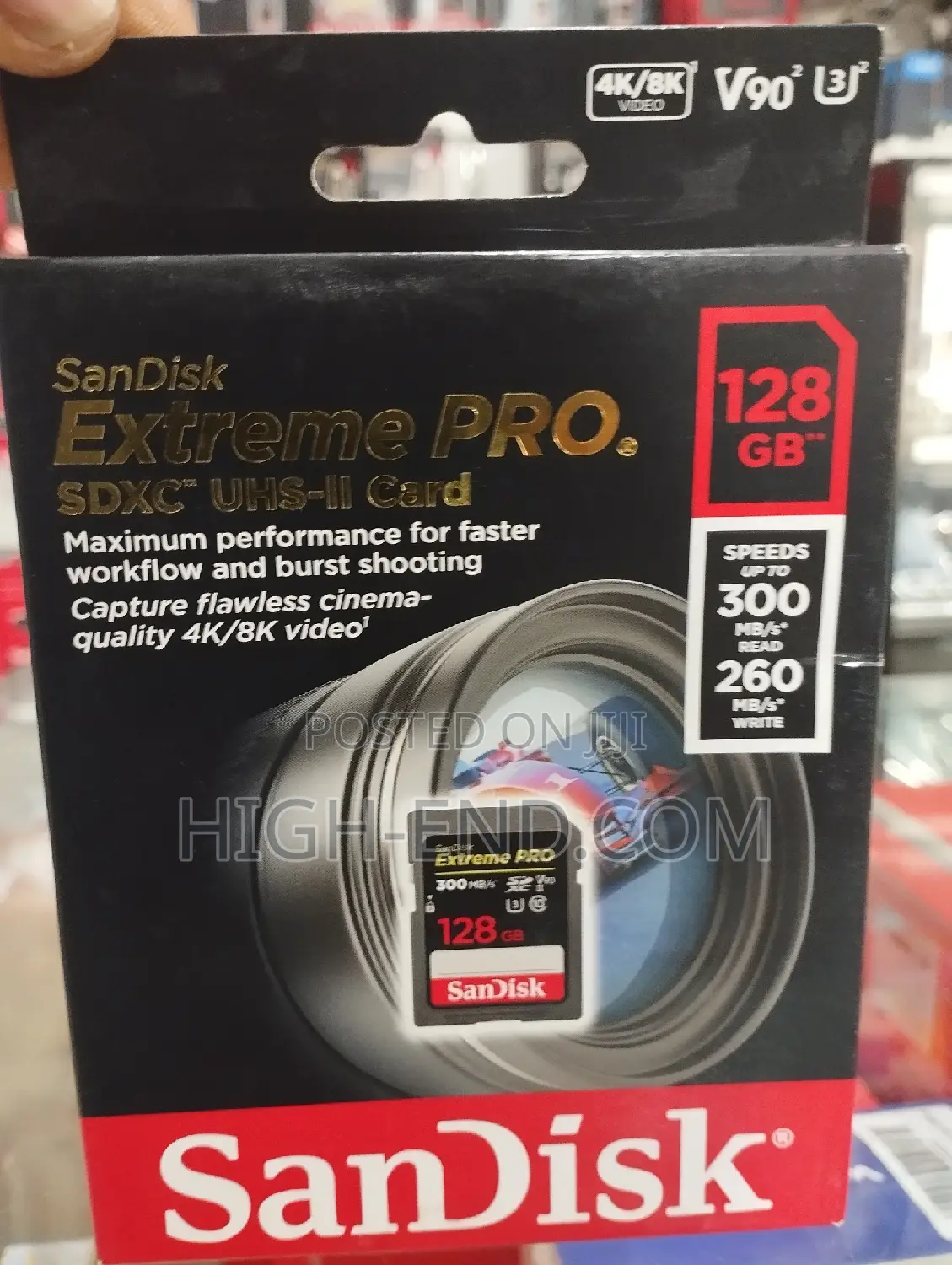 Sandisk Extreme Pro 128gb SDXC Uhx-Ii Card 300mbps
